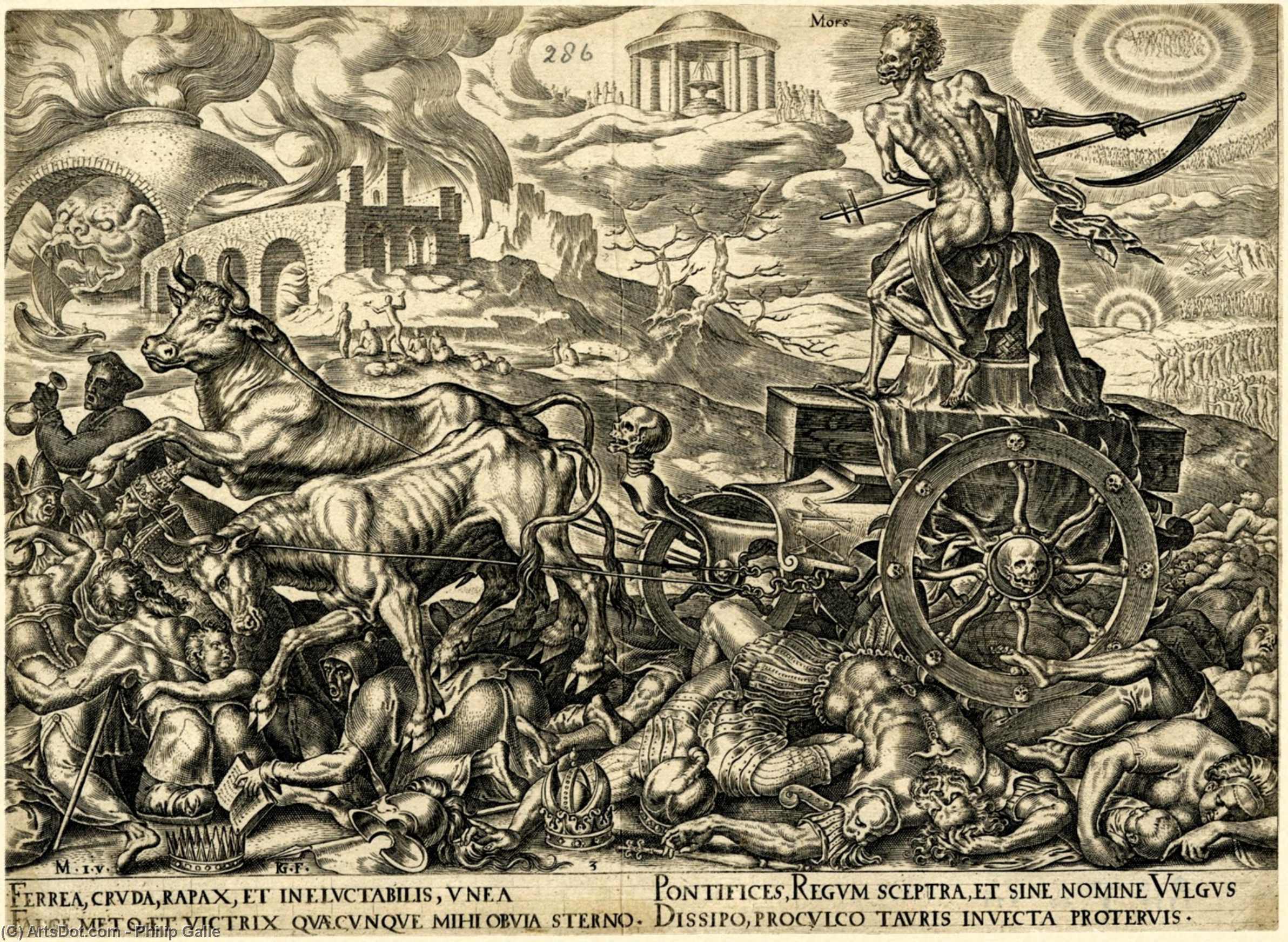 Dood Van De Triomphe, Burning — Philip Galle
