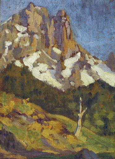 Pic Du Midi D'ossau Vu De Biousartigues — Damelincourt Hubert