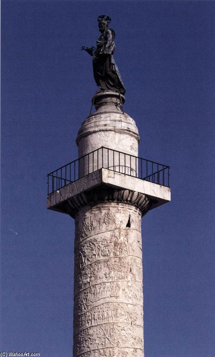 Statue Of St Peter On The Column Of Trajan — Leonardo Sormani