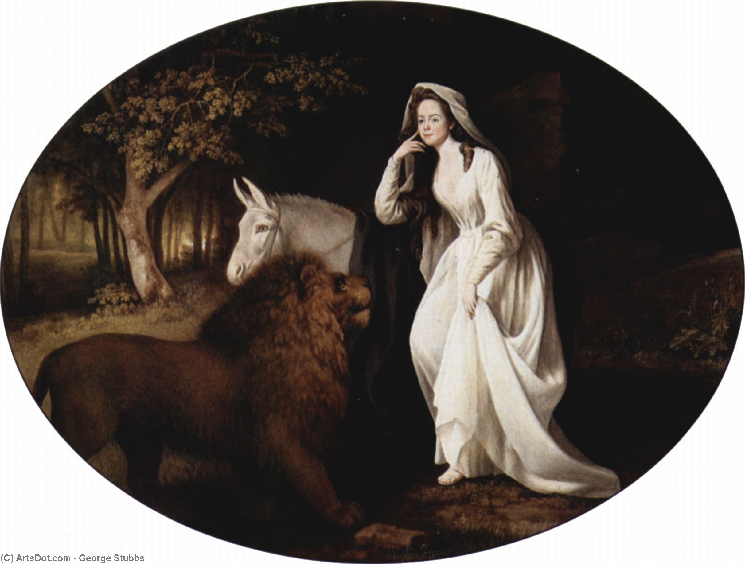 Portrait Of Isabella Saltonstall — George Stubbs