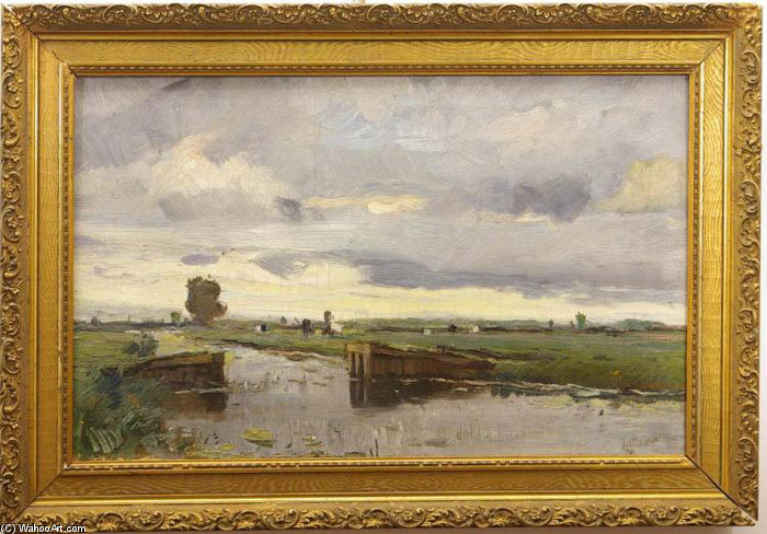 Landscape At Kortenhoef — August Willem Van Voorden