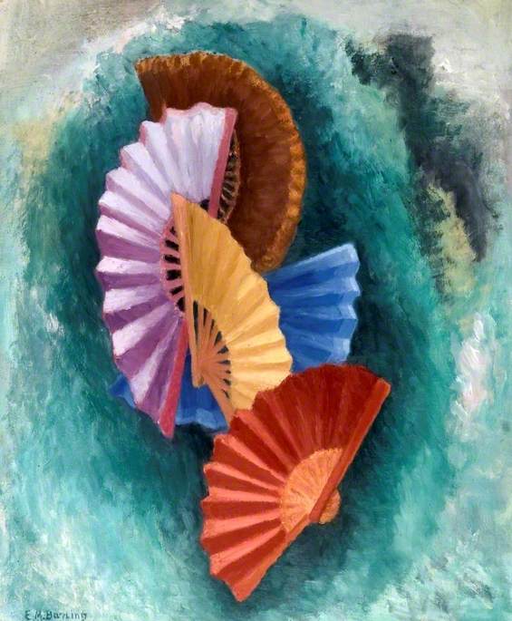 Still Life With Fans — Elsie Barling