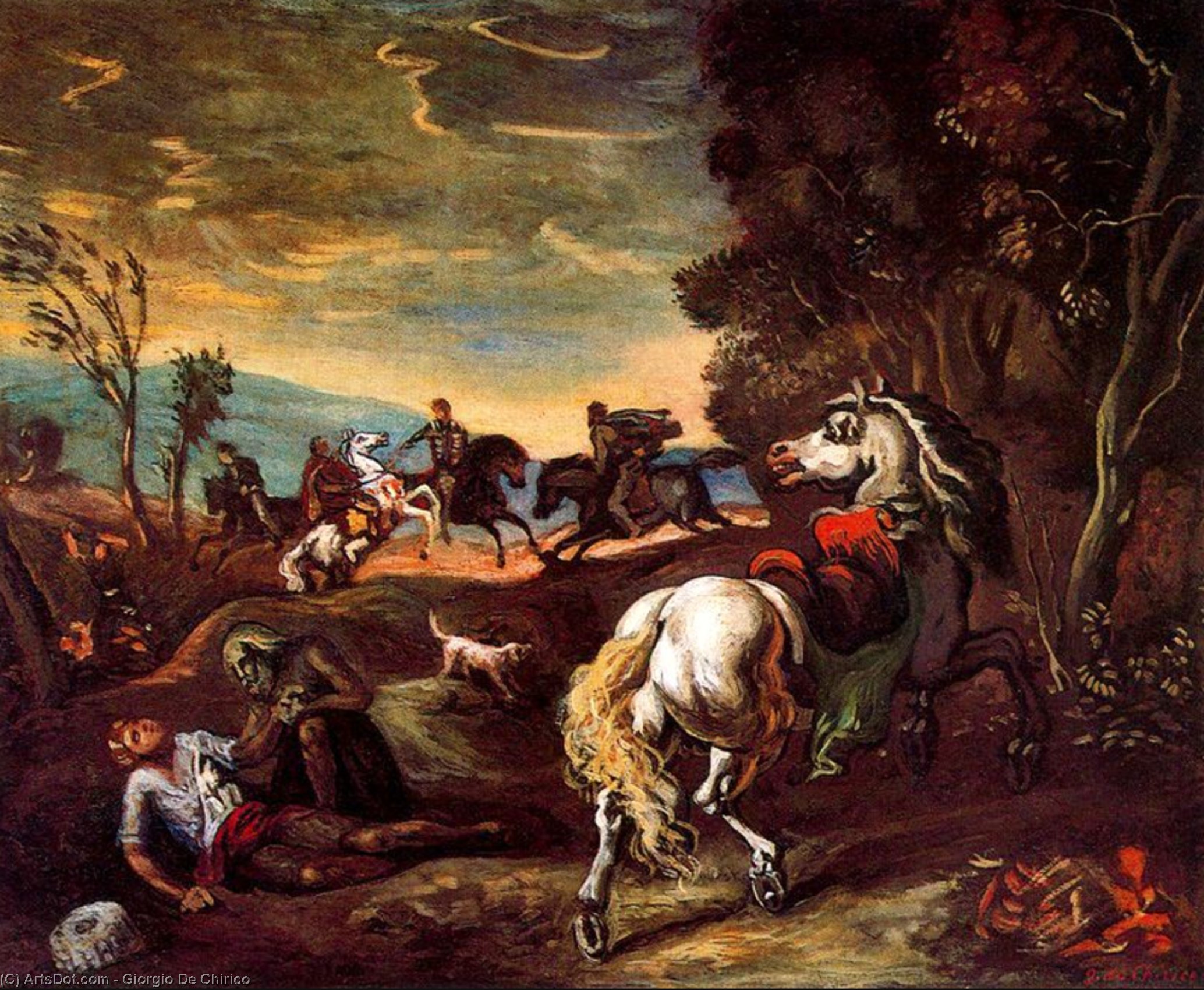 The Horse Has Gone — Giorgio De Chirico