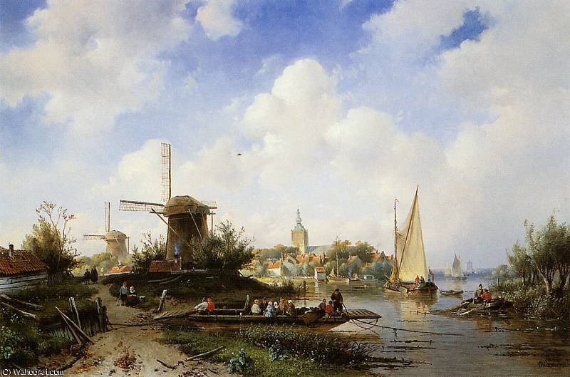 Flusssonne — Charles Henri Joseph Leickert