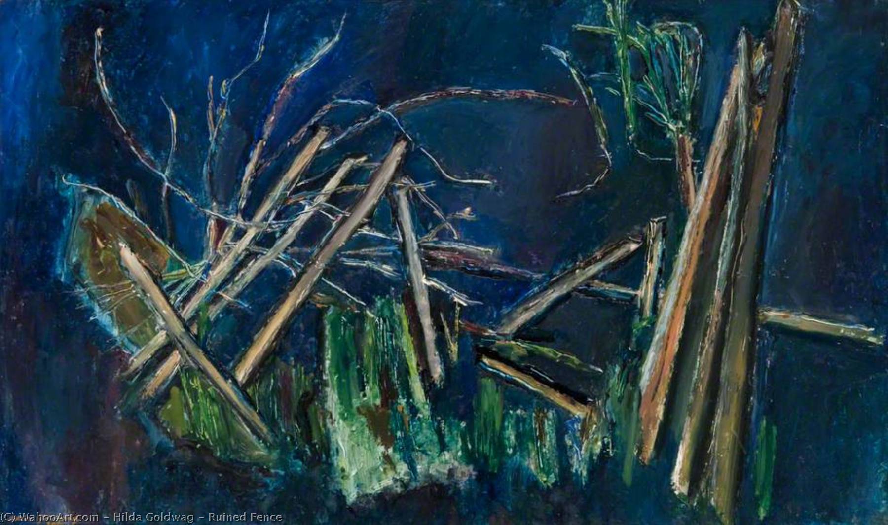 Ruined Fence — Hilda Goldwag