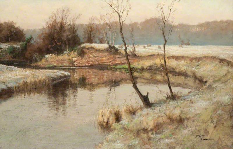 A Frosty Morning Near The Lugar, Mauchline — James Riddel