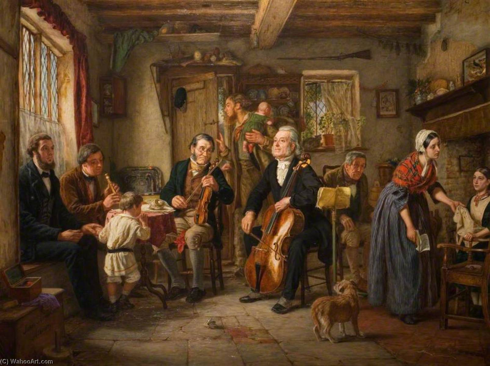 A Philharmonic Rehearsal In A Farmhouse — John Evans Hodgson