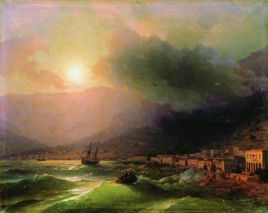 Seaside City. View Of Yalta — Ivan Konstantinovich Aivazovsky