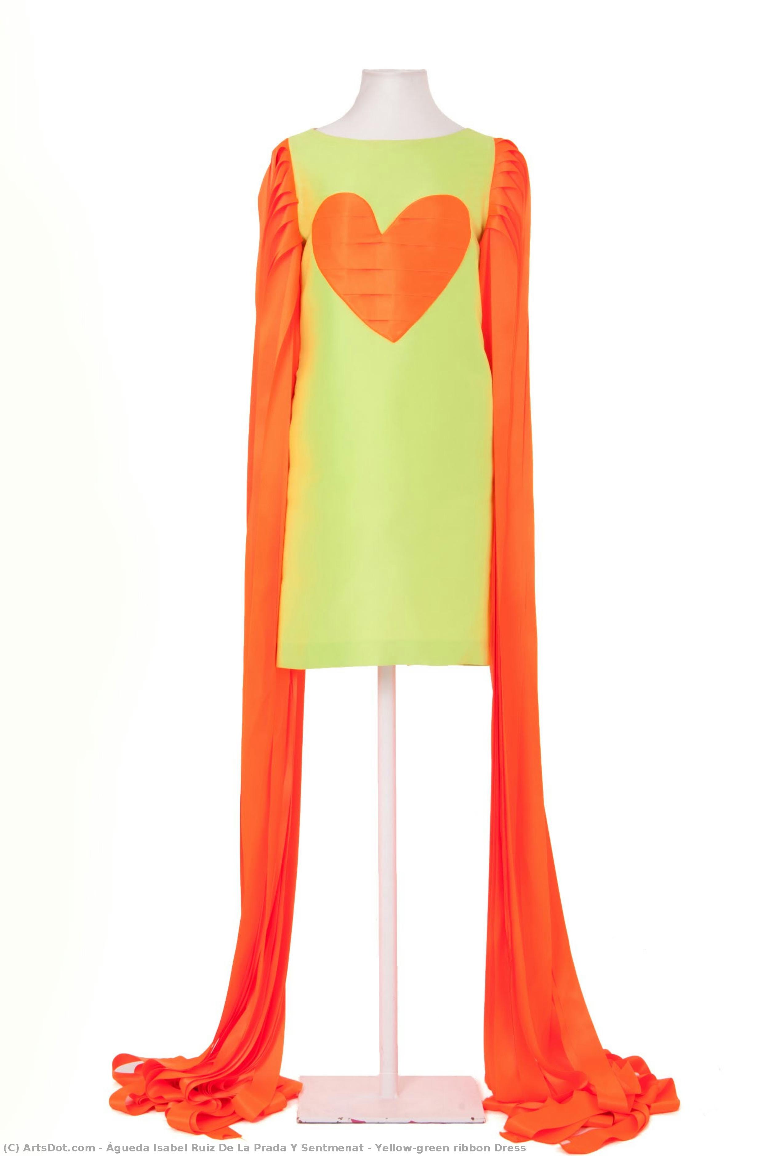 Yellow-green Ribbon Dress — Águeda Isabel Ruiz De La Prada Y Sentmenat