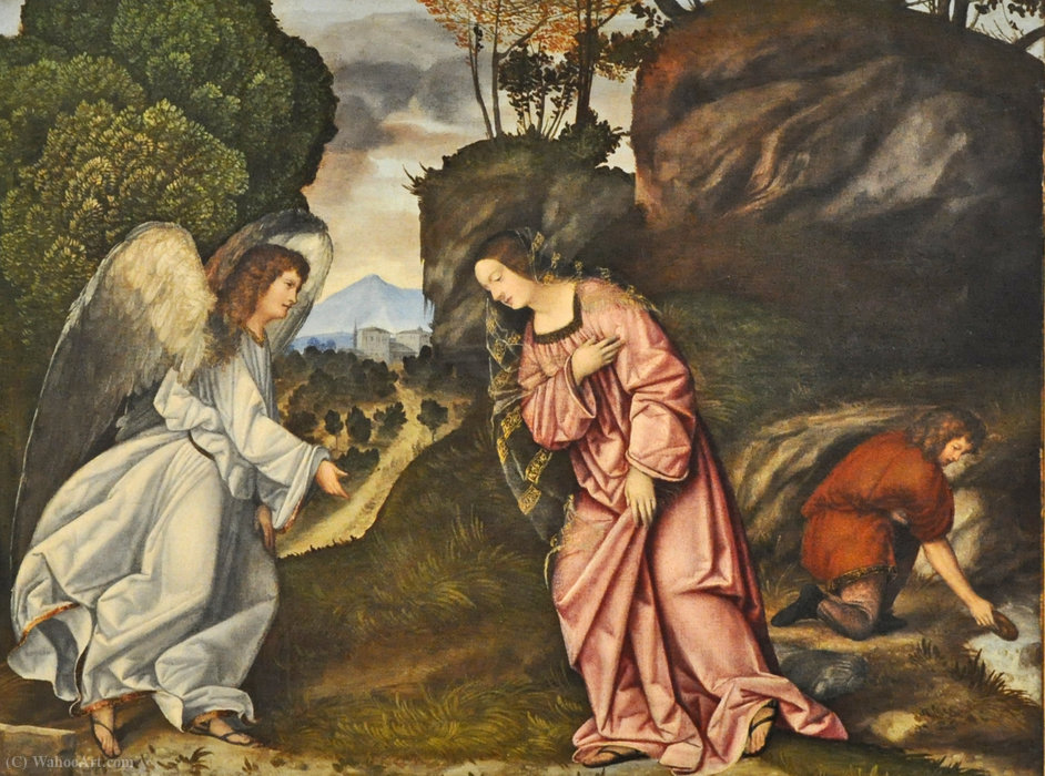 Hagar And The Angel — Girolamo Da Treviso The Younger