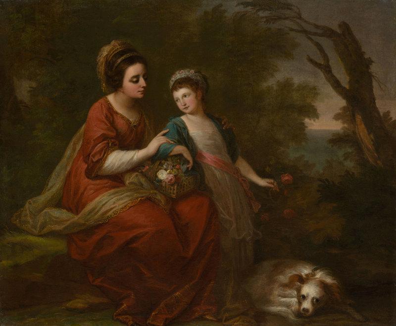 Mrs Hugh Morgan And Her Daughter — Angelica Kauffmann (maria Anna Angelika)