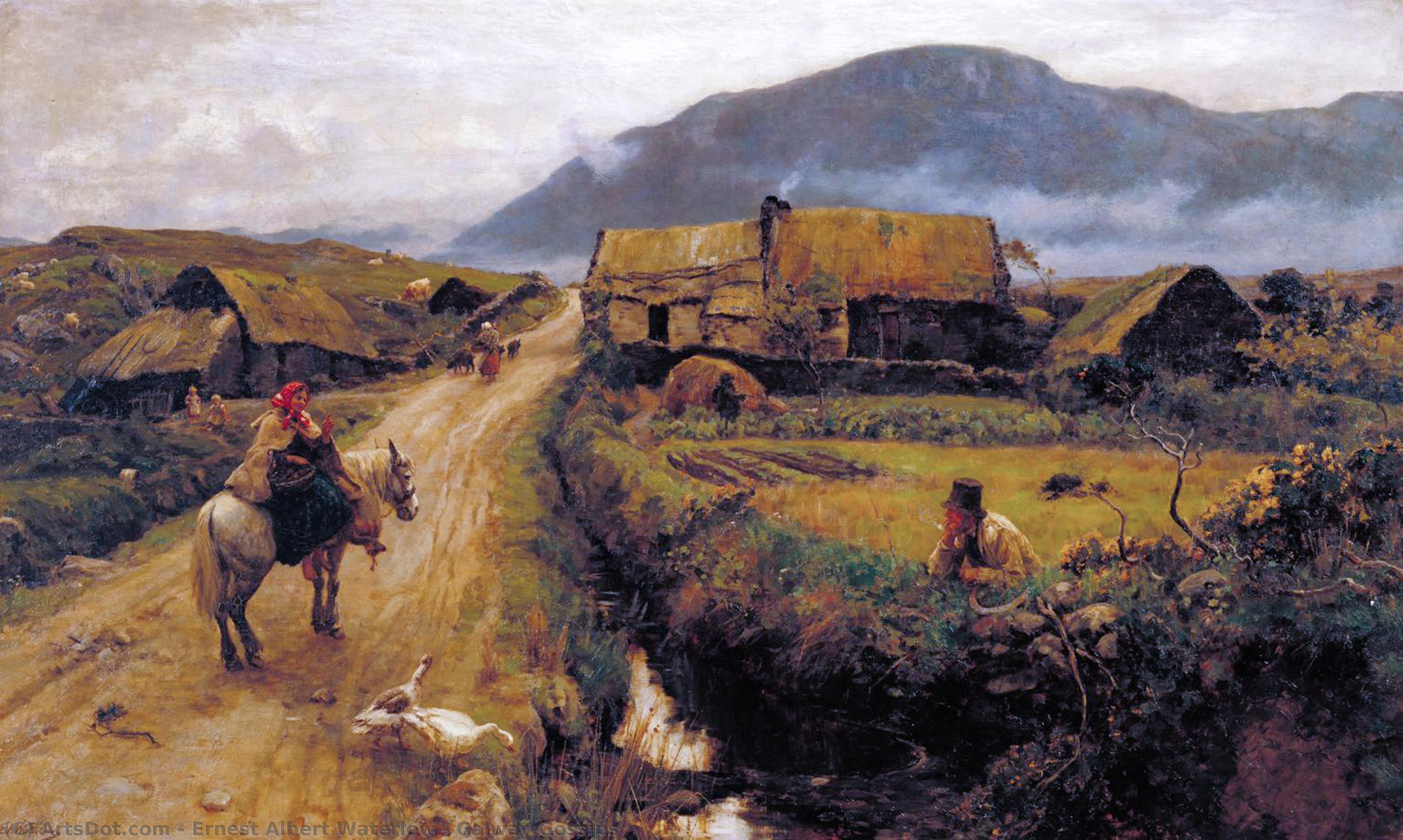 Galway Gossips — Ernest Albert Waterlow