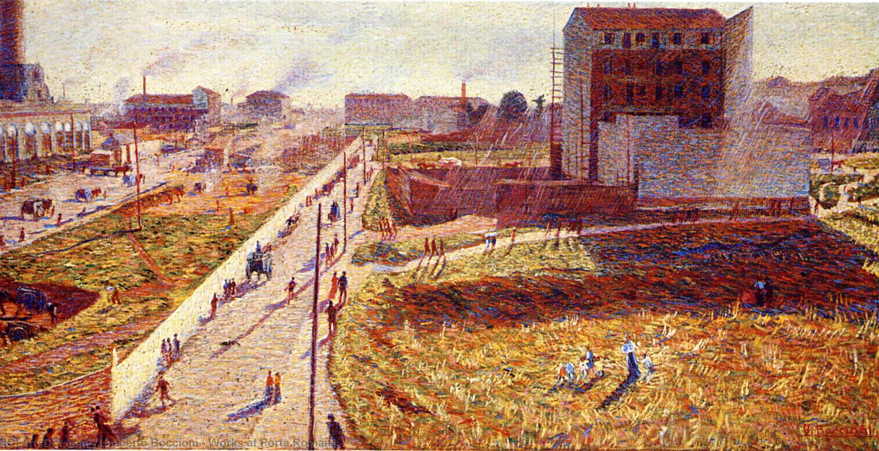 Works At Porta Romana — Umberto Boccioni