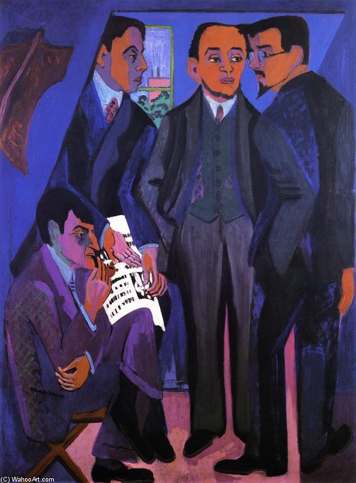 Un Grupo De Artistas — Ernst Ludwig Kirchner