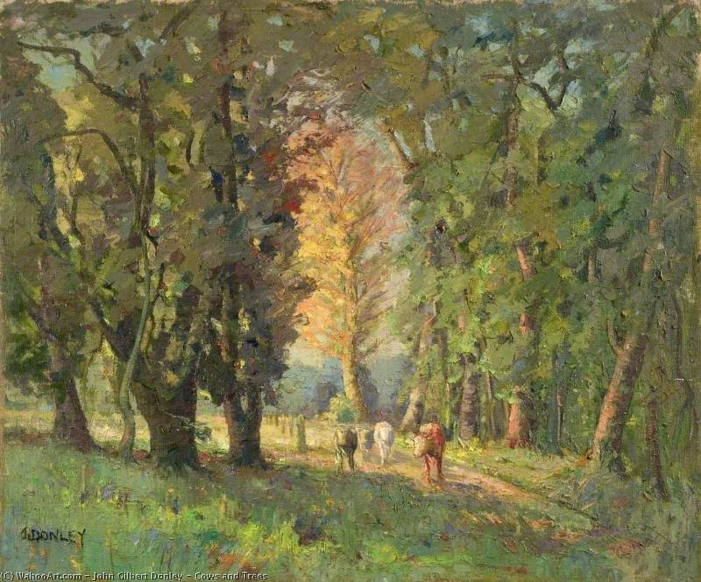 Cows And Trees — John Gilbert Donley