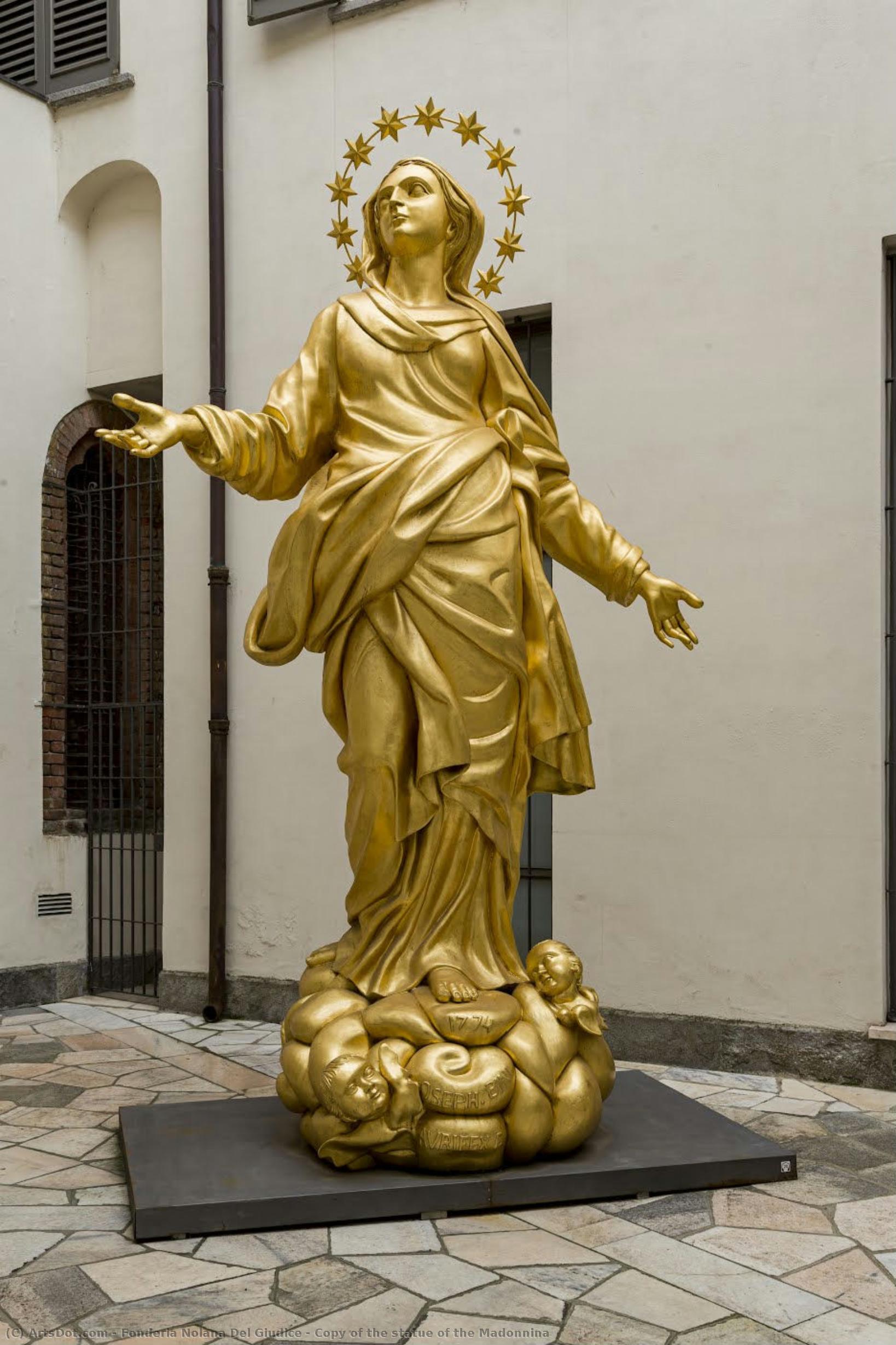 Copy Of The Statue Of The Madonnina — Fonderia Nolana Del Giudice