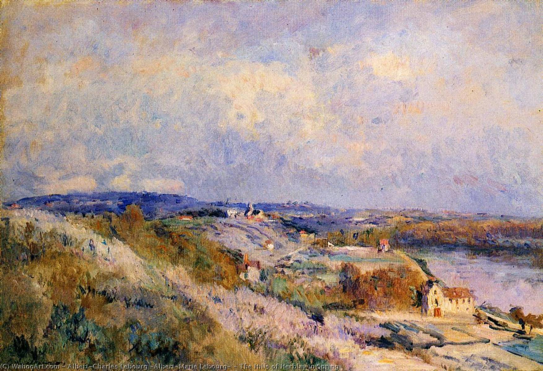 The Hills Of Herblay In Spring — Albert-charles Lebourg