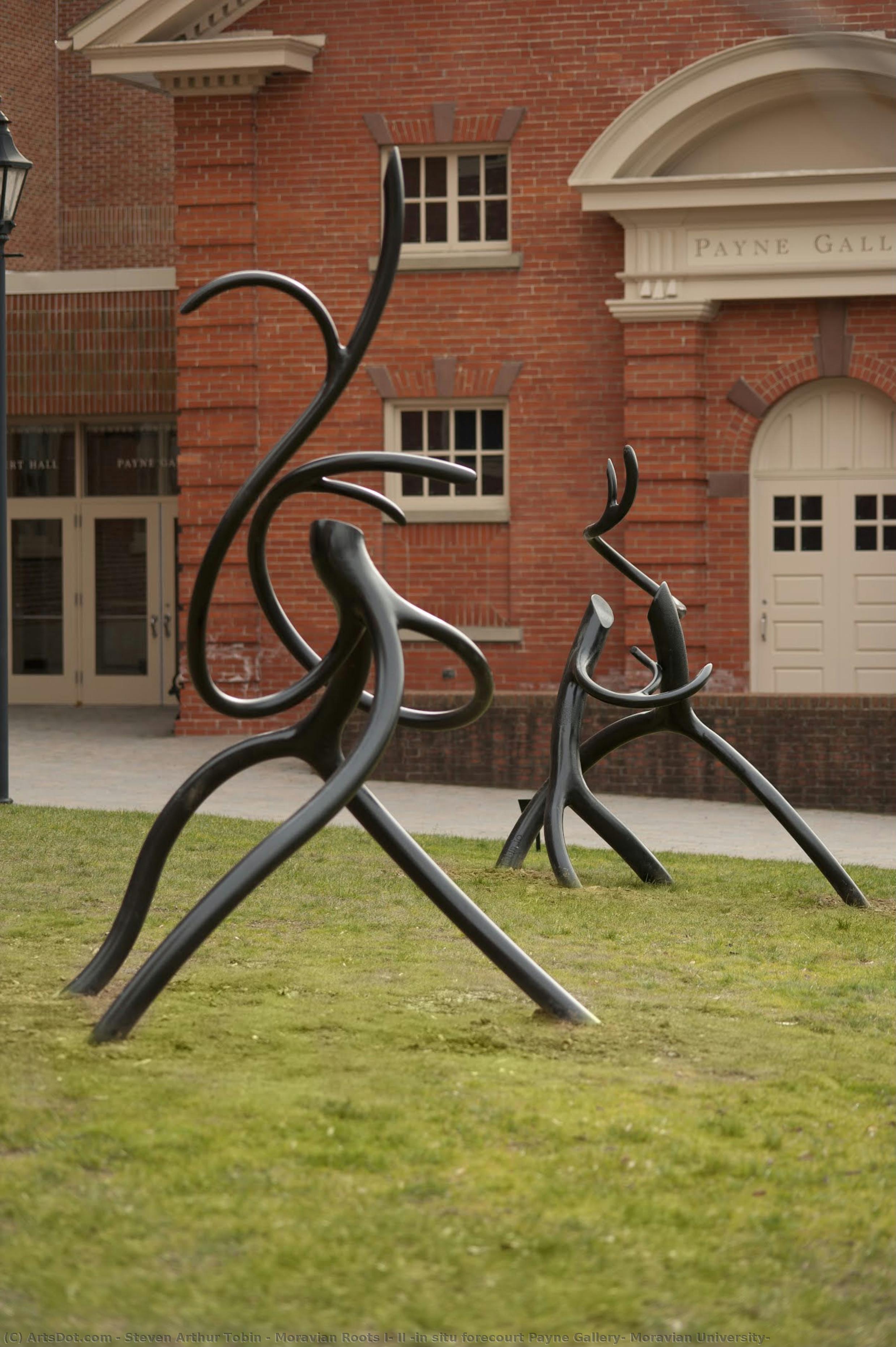 Moravian Roots I, Ii (in Situ Forecourt Payne Gallery, Moravian University) — Steven Arthur Tobin