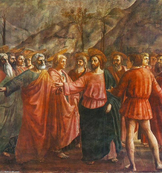 Tribute Money (detail) — Masaccio