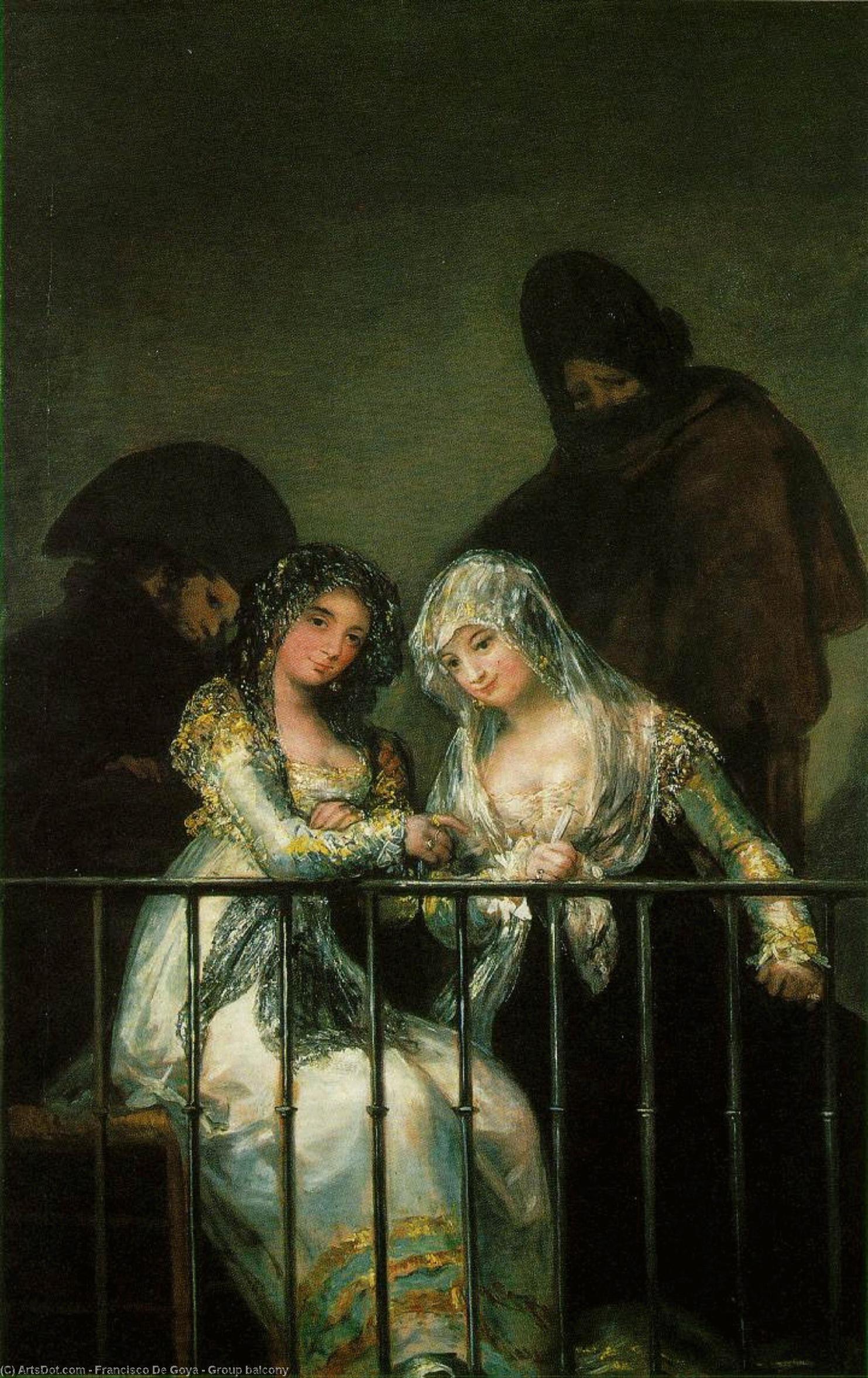 Group Balcony — Francisco José De Goya Y Lucientes