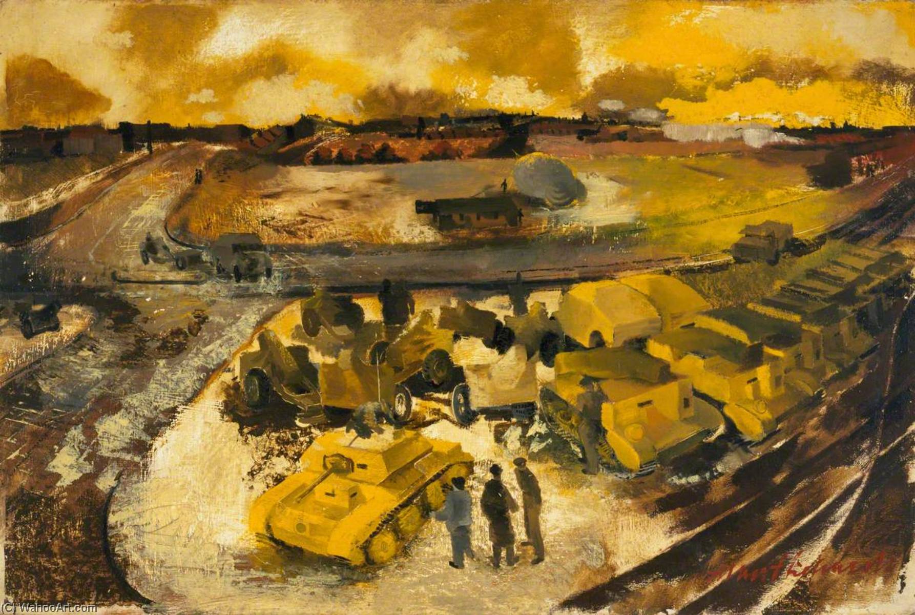 The Industrial Battle Tanks Ready For Shipment Overseas — Albert Richards