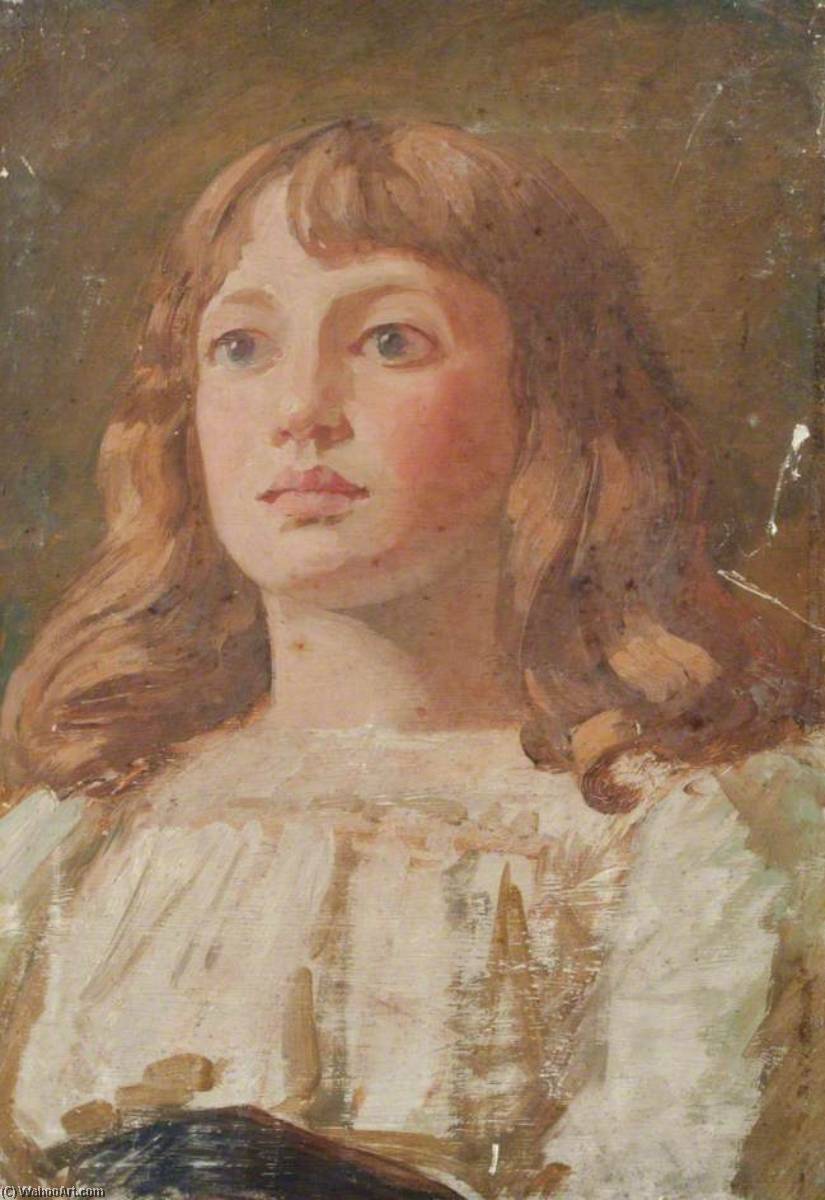 Portrait Of A Girl In A White Dress — William Herbert Allen