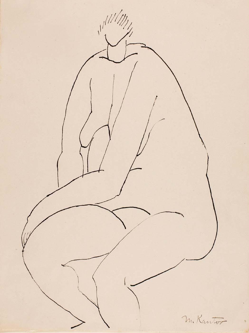 (untitled Seated Nude) — Morris Kantor