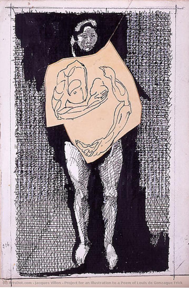 Project For An Illustration To A Poem Of Louis De Gonzague Frick — Jacques Villon