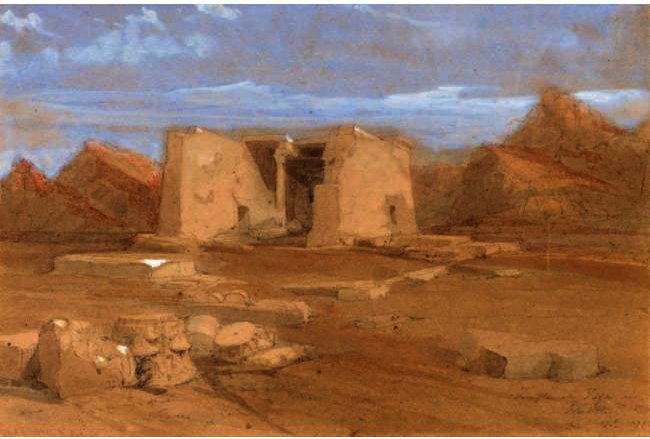The Temple At Tafa In Nubia — Dejvid Roberts