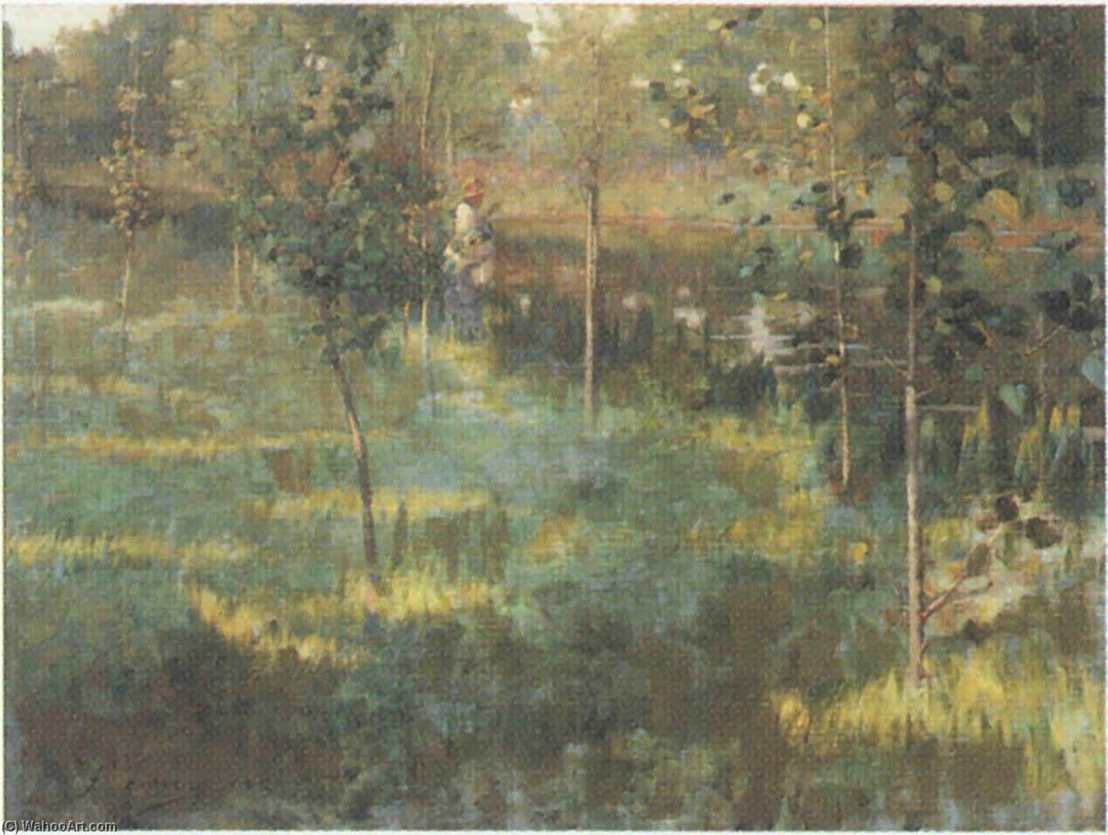 Fishing By The Grez At Loing — Sir John Lavery