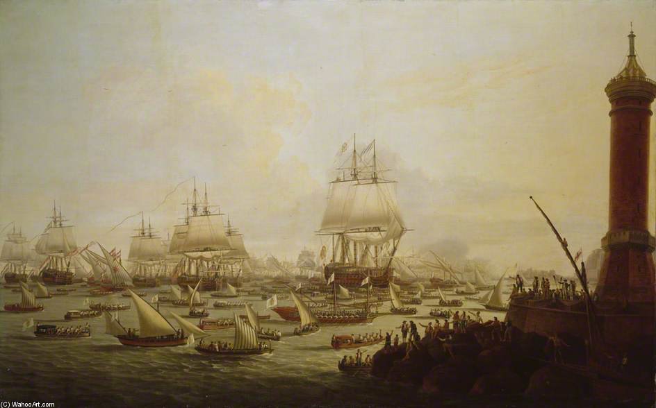 Arrival Of Their Sicilian Majesties At Naples — Dominic Serres