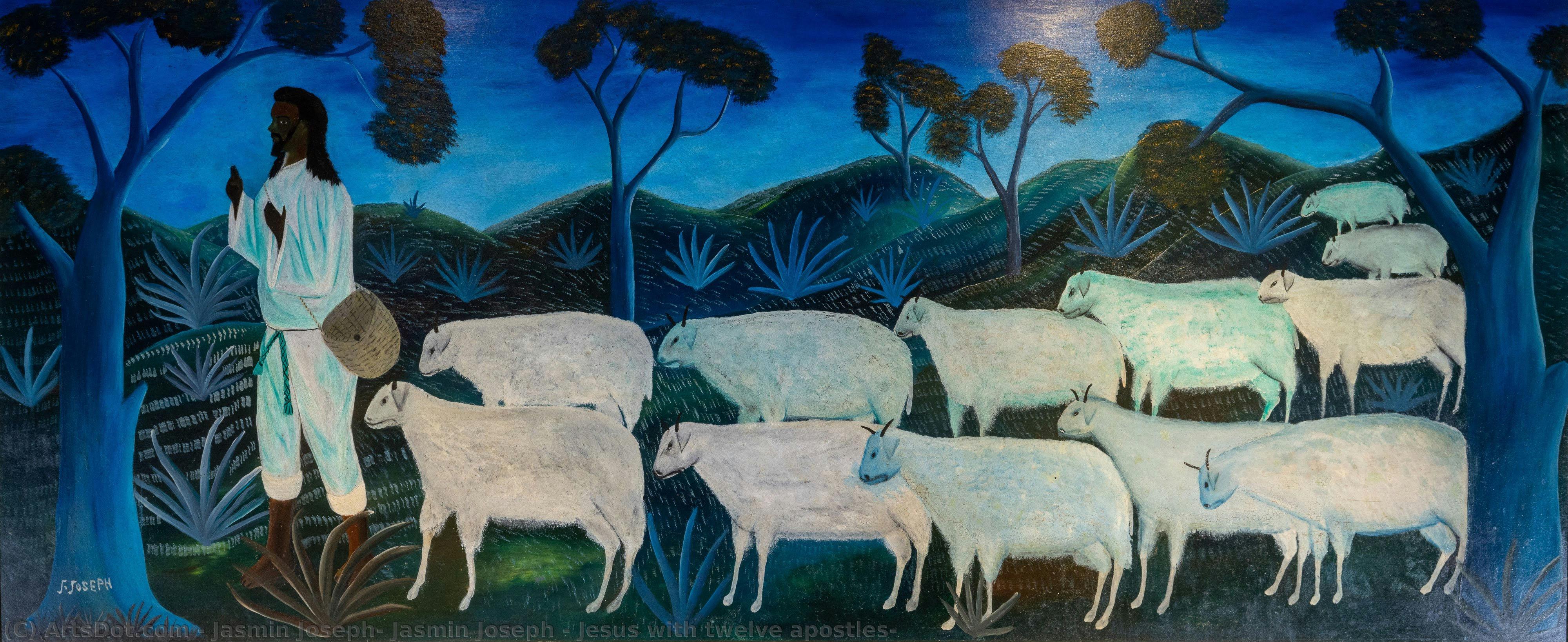 Jesus With Twelve Apostles, — Jasmin Joseph