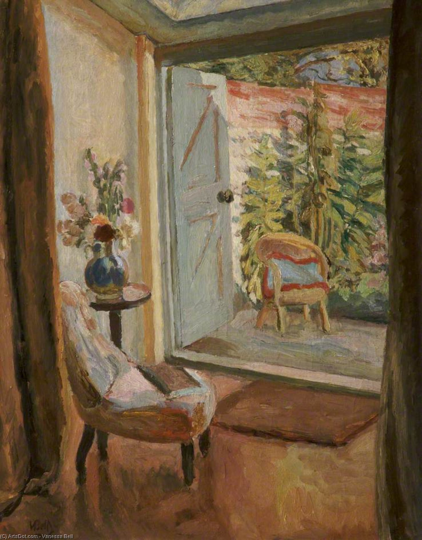View Into A Garden — Ванесса Белл