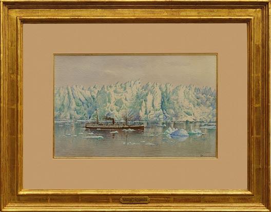 S. S. Queen At Muir Glacier, (painting) — Theodore J. Richardson