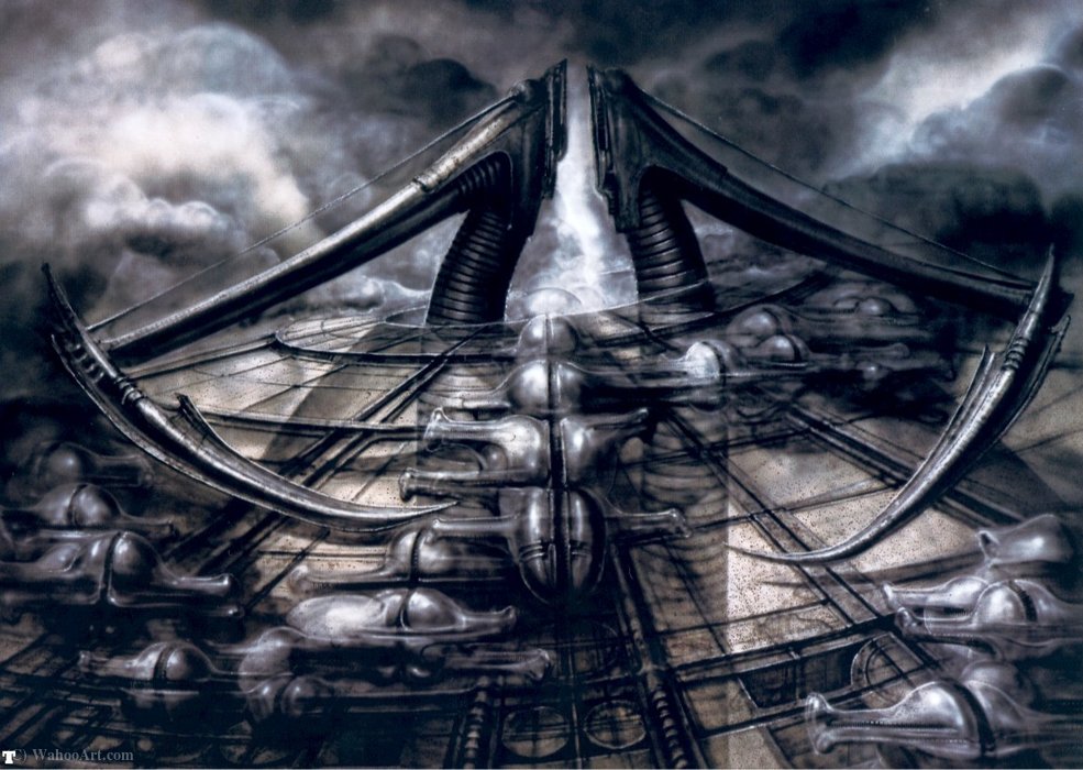 Hr Giger Biomechanicallandscape Scythe — H.r. Giger