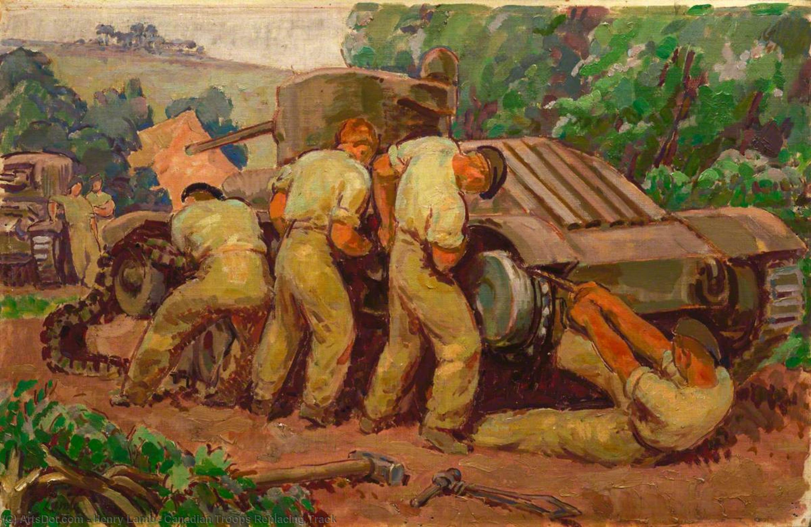 Canadian Troops Replacing Track — Хенри Ламб