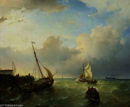 Shipping In Stormy Water — アンドレアス・シェルフハウト