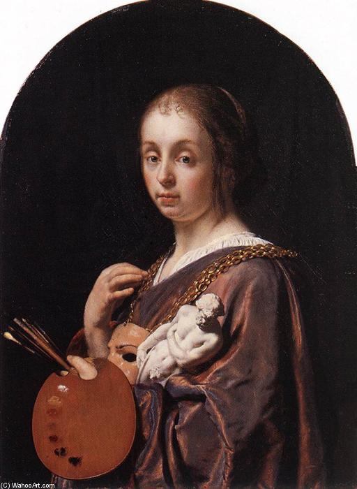 Pictura (an Allegory Of Painting) — Frans Van Mieris