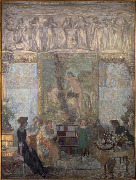 La Bibliotheque — Jean-édouard Vuillard