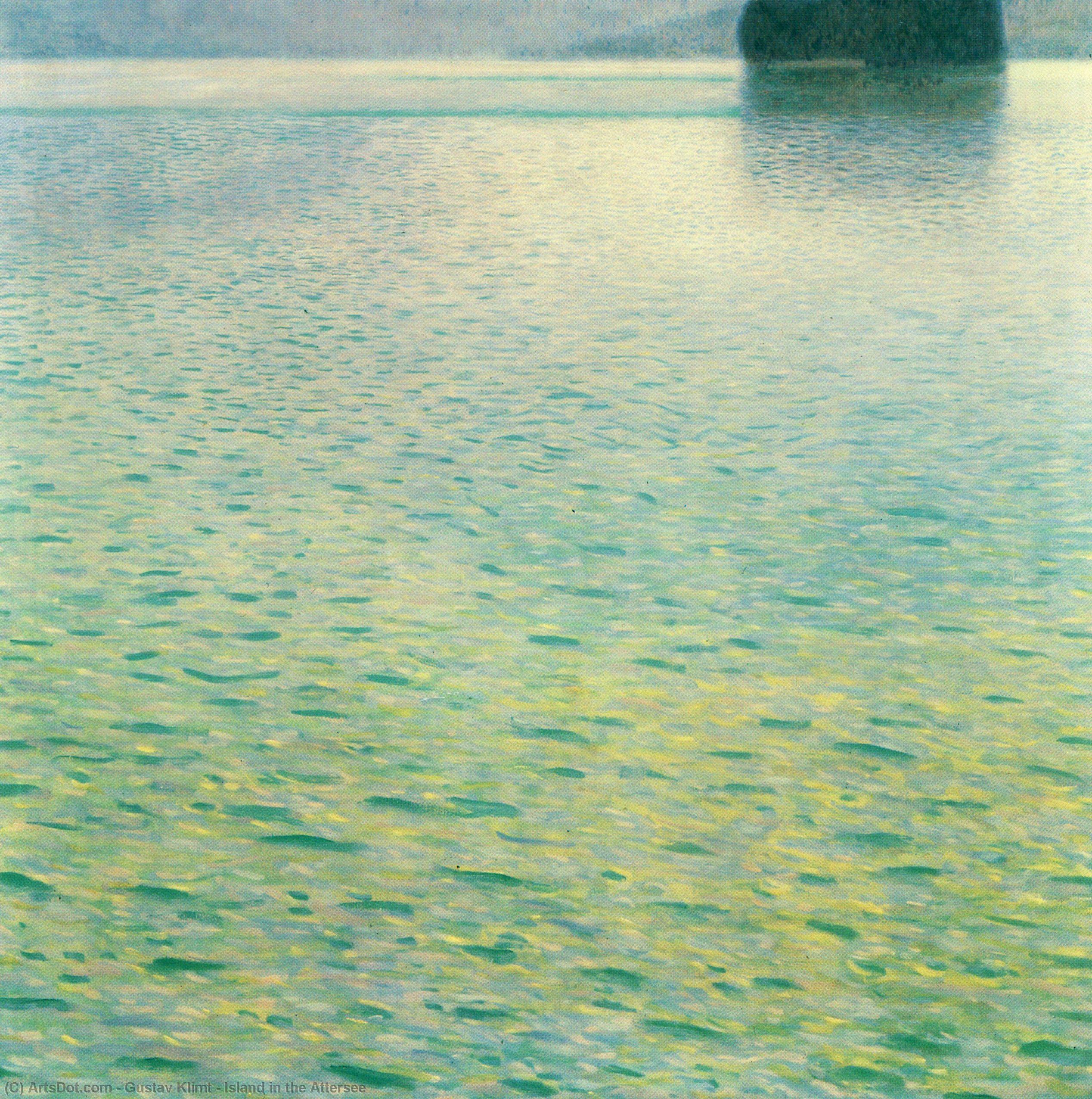 Island In The Attersee — Gustav Klimt