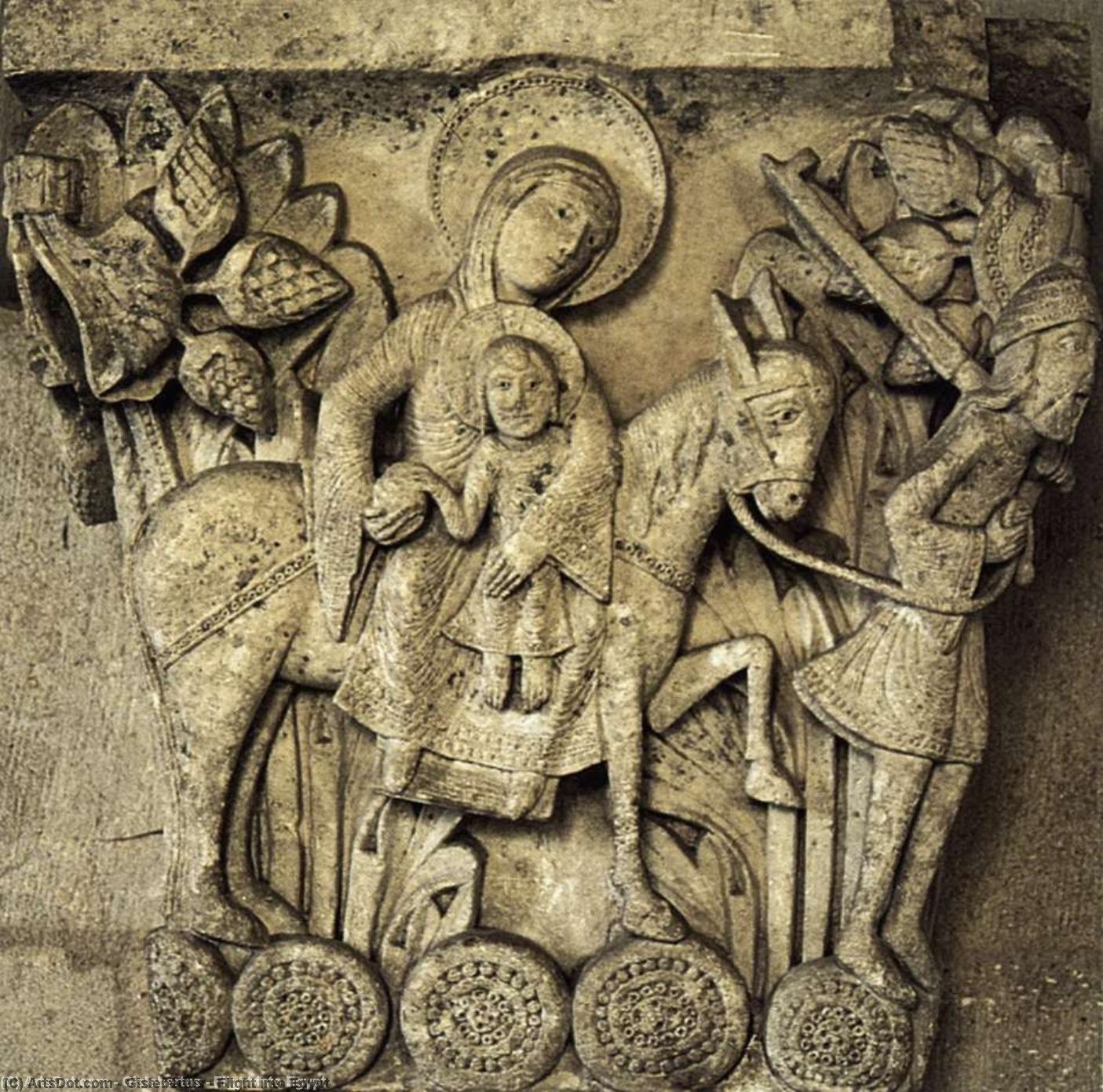 Flight Into Egypt — Gislebertus