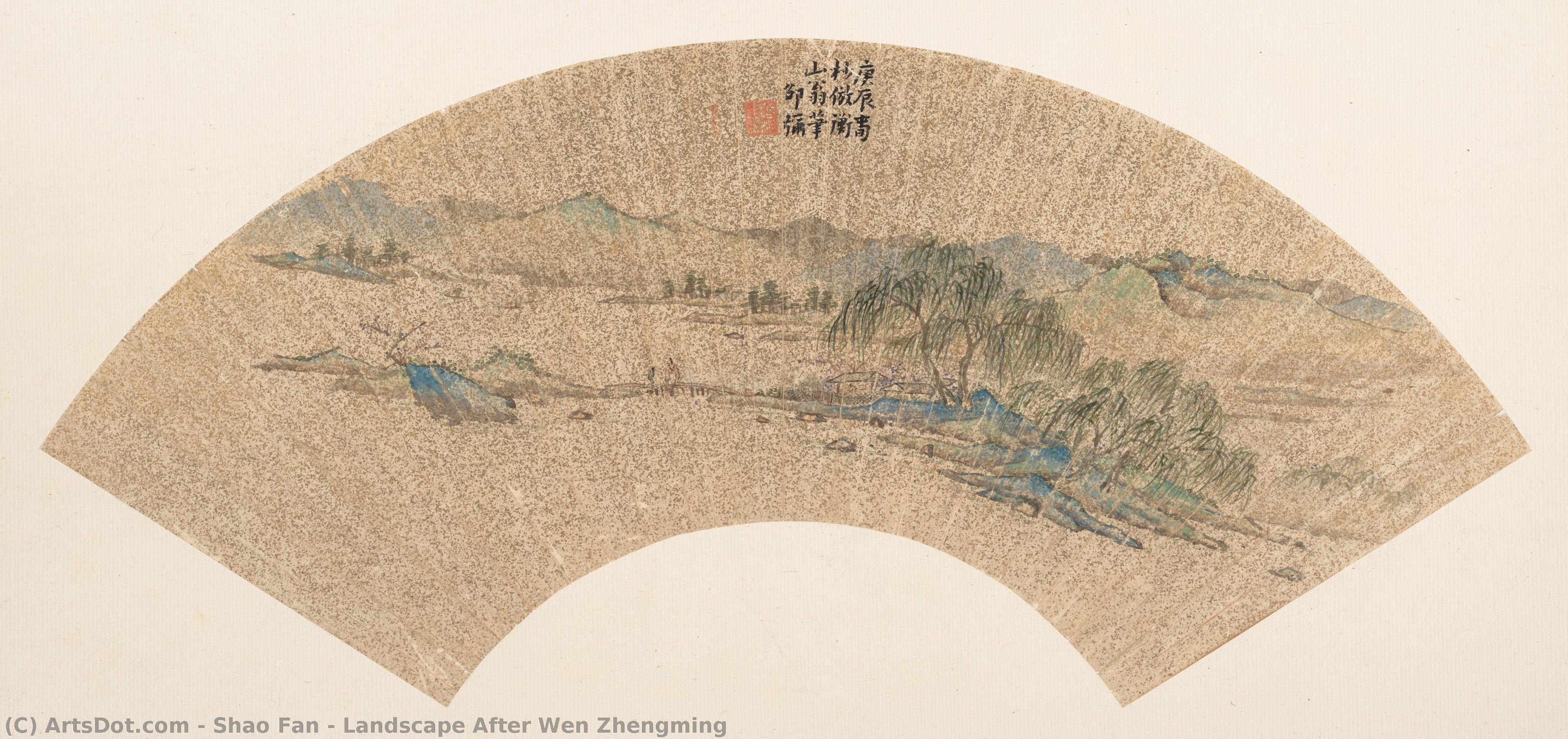Landscape After Wen Zhengming — Shao Fan