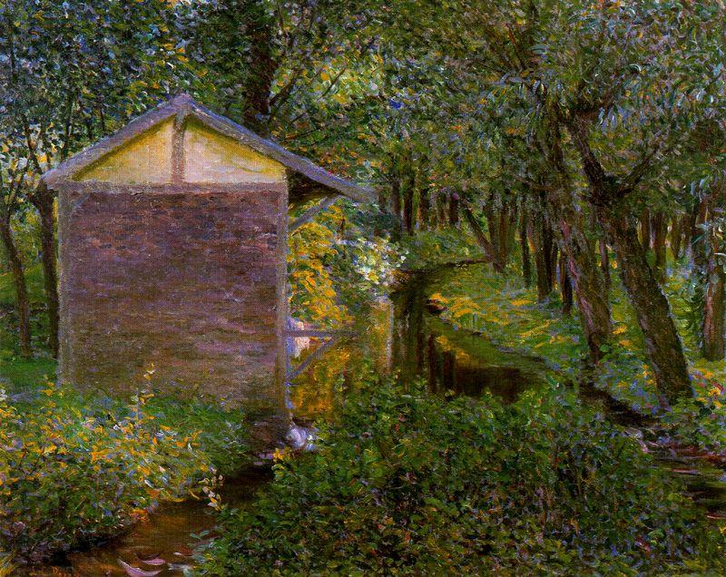 Brook And Wash-house, Giverny — Lilla Cabot Perry