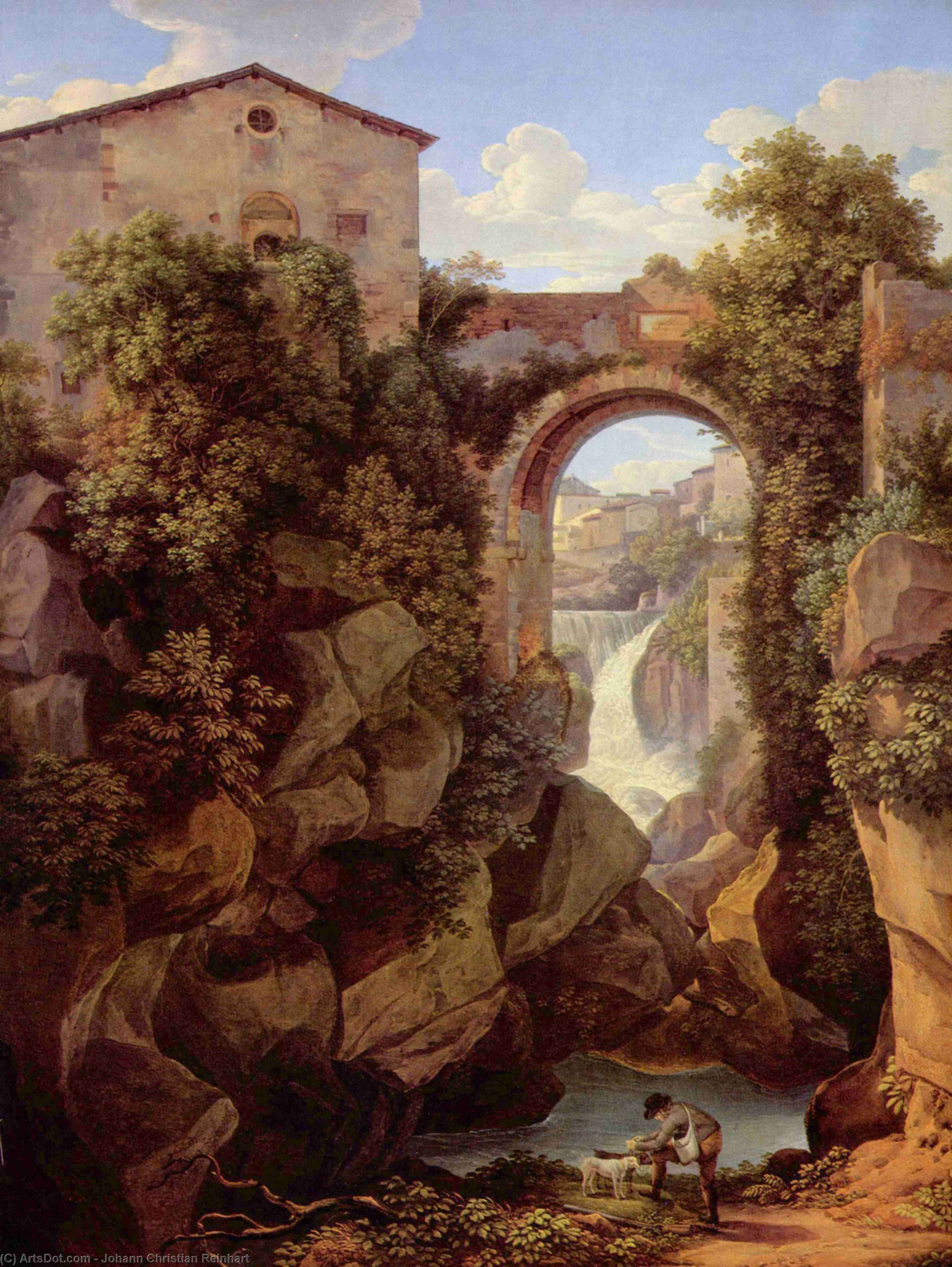 Overlooking Tivoli — Johann Christian Reinhart
