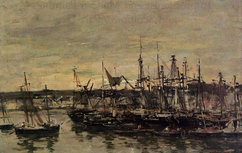 Portrieux, The Port — Eugène Louis Boudin