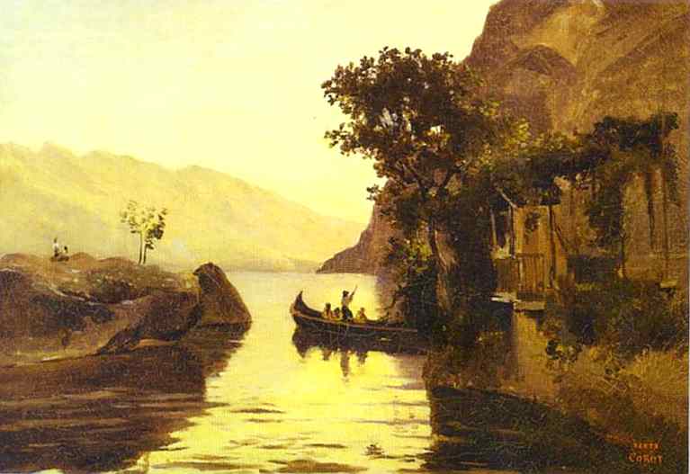 View Of Riva In The Italian Tyrol — Jean-baptiste-camille Corot