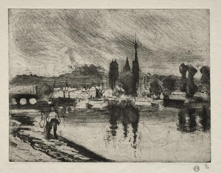 View Of Rouen — Camille Pissarro