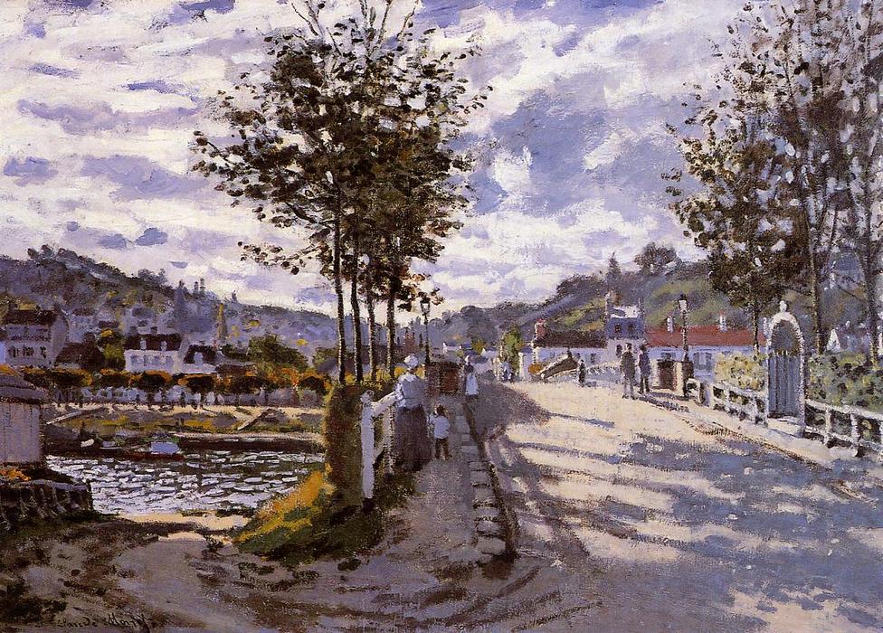 The Bridge At Bougival — Клод Моне