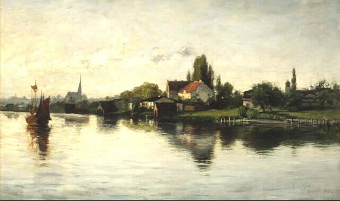 Village Of Schliersee, Highlands — Theodore Clement Steele