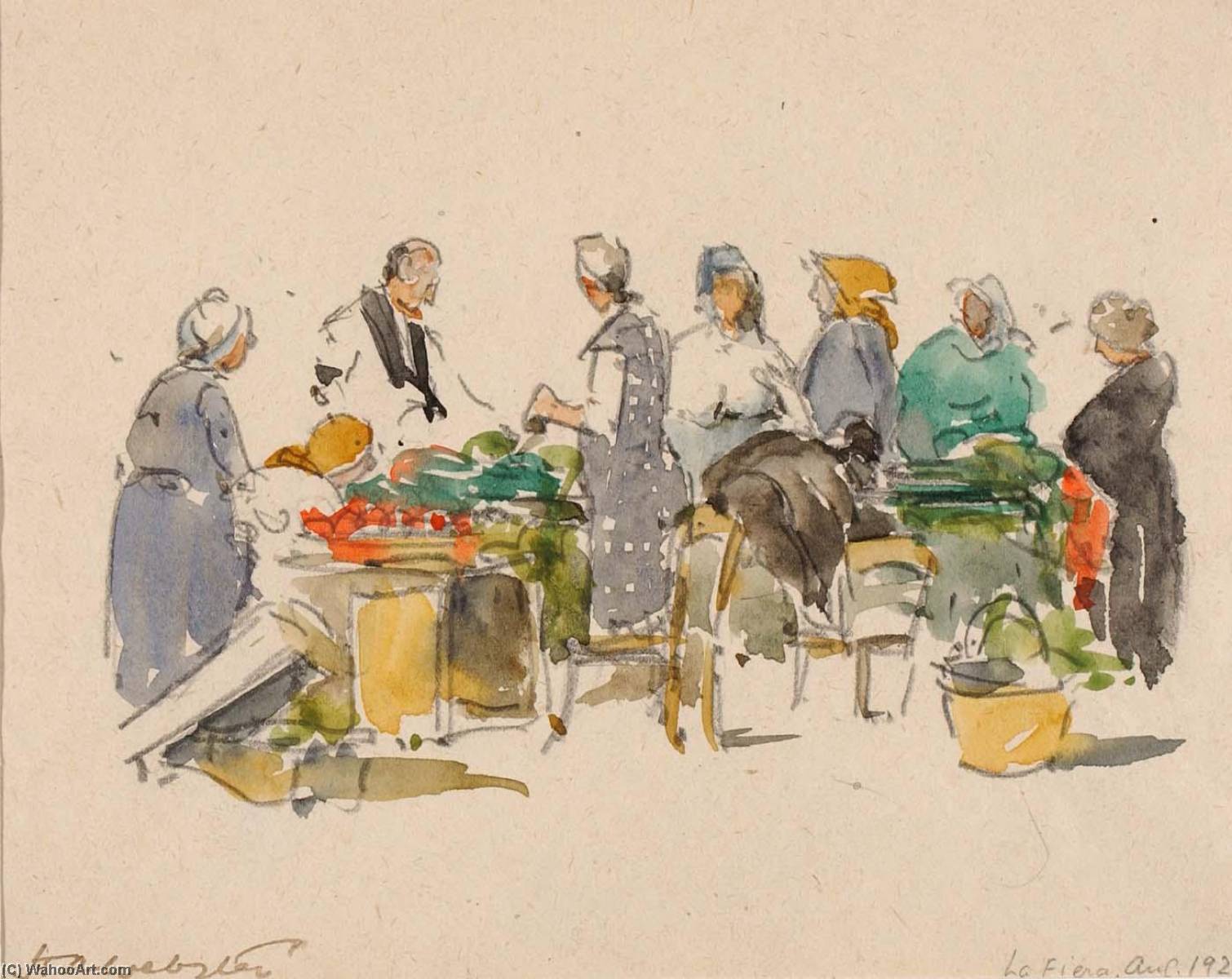 Mercanto Di Legumi Alla Fiera — Herman Armour Webster